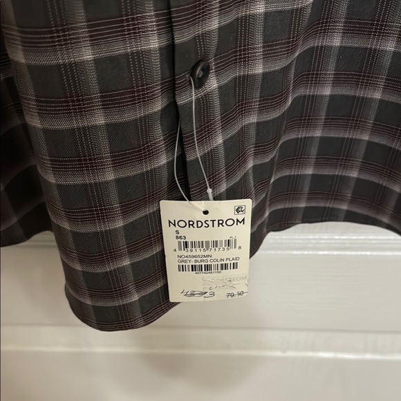 Nordstrom Casual Black and Brown Button Down Shirt - Picture 4 of 7